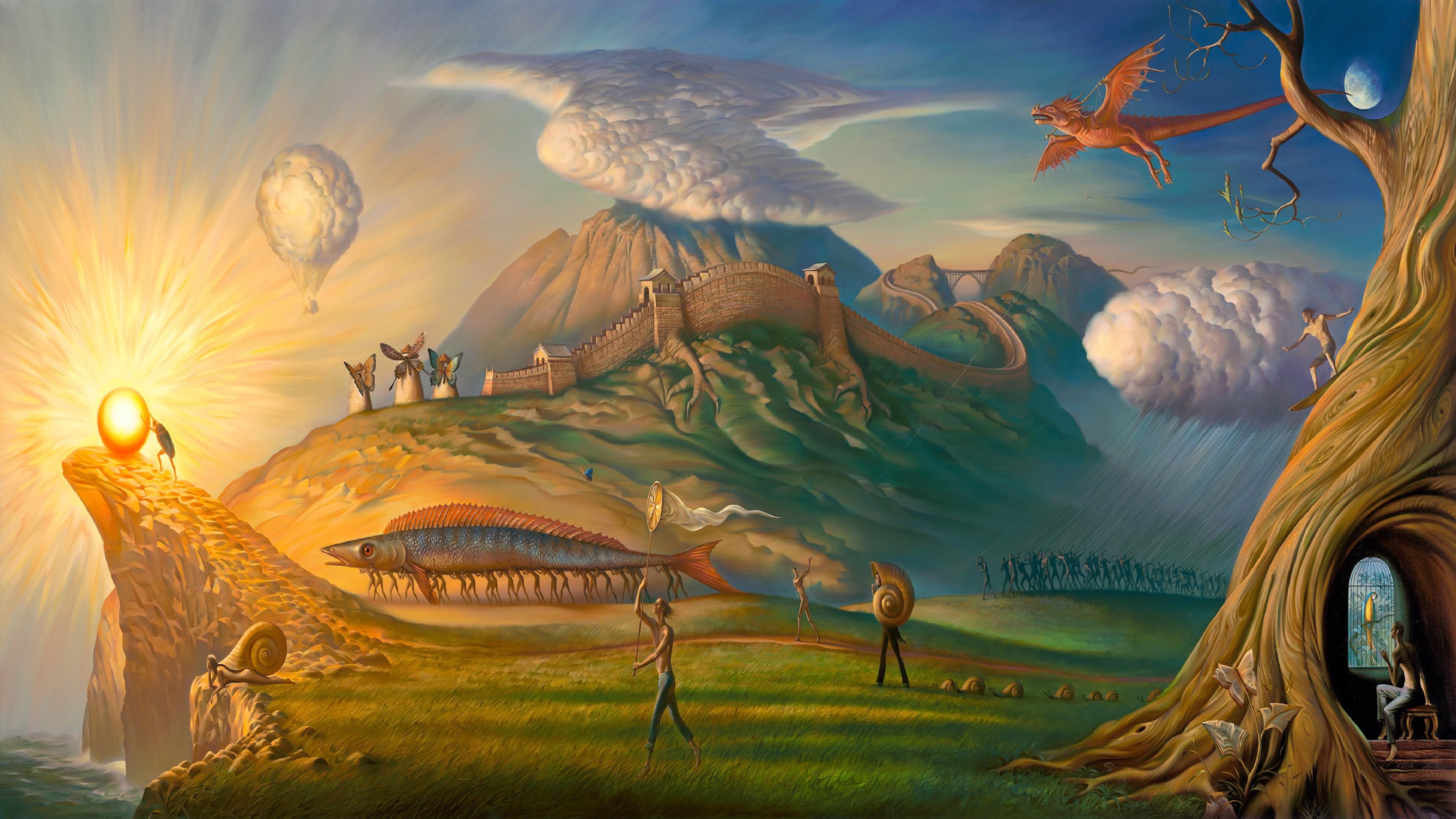 Human Way Vladimir Kush - HD Wallpaper 