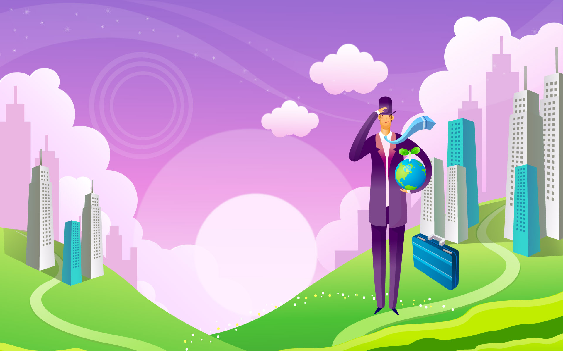 Meaning High-definition Cartoon Commercial - Business Cartoon - HD Wallpaper 