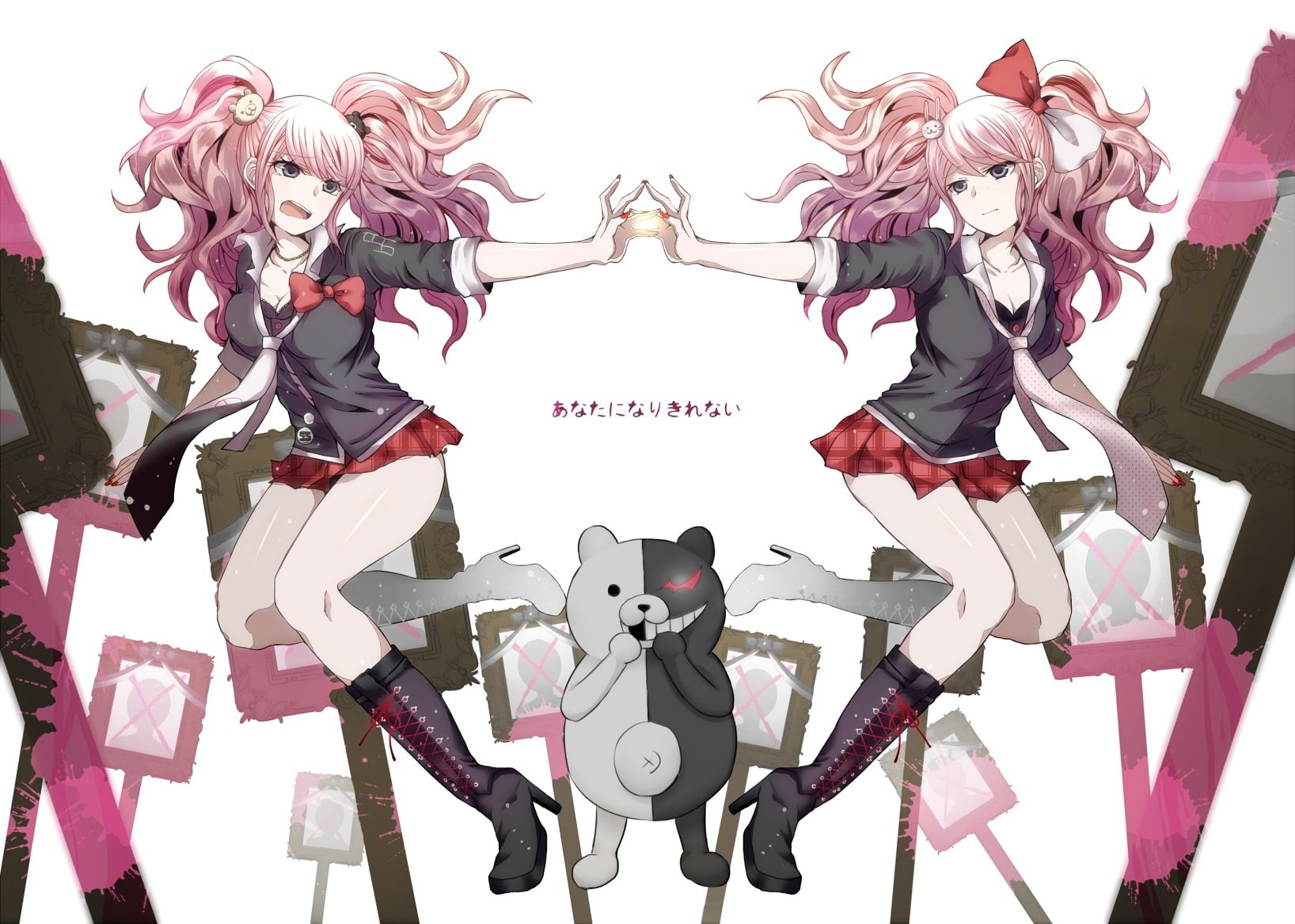 Enoshima Junko And Ikusaba Mukuro 1636x1167 Wallpaper Teahub Io