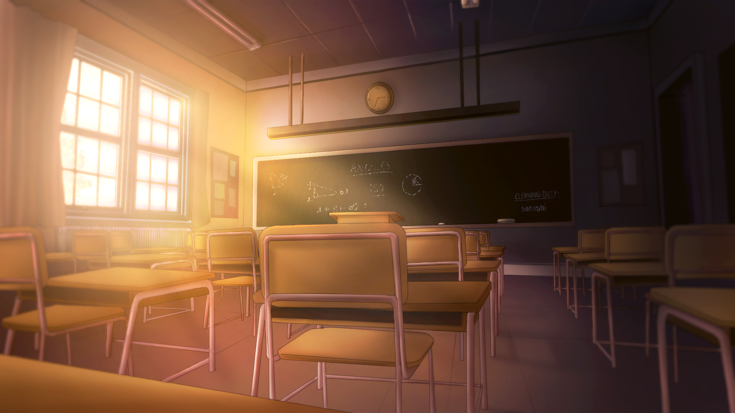 2560x1440, School Classroom By Enigma Xiii 
 Data Id - Classroom Background - HD Wallpaper 