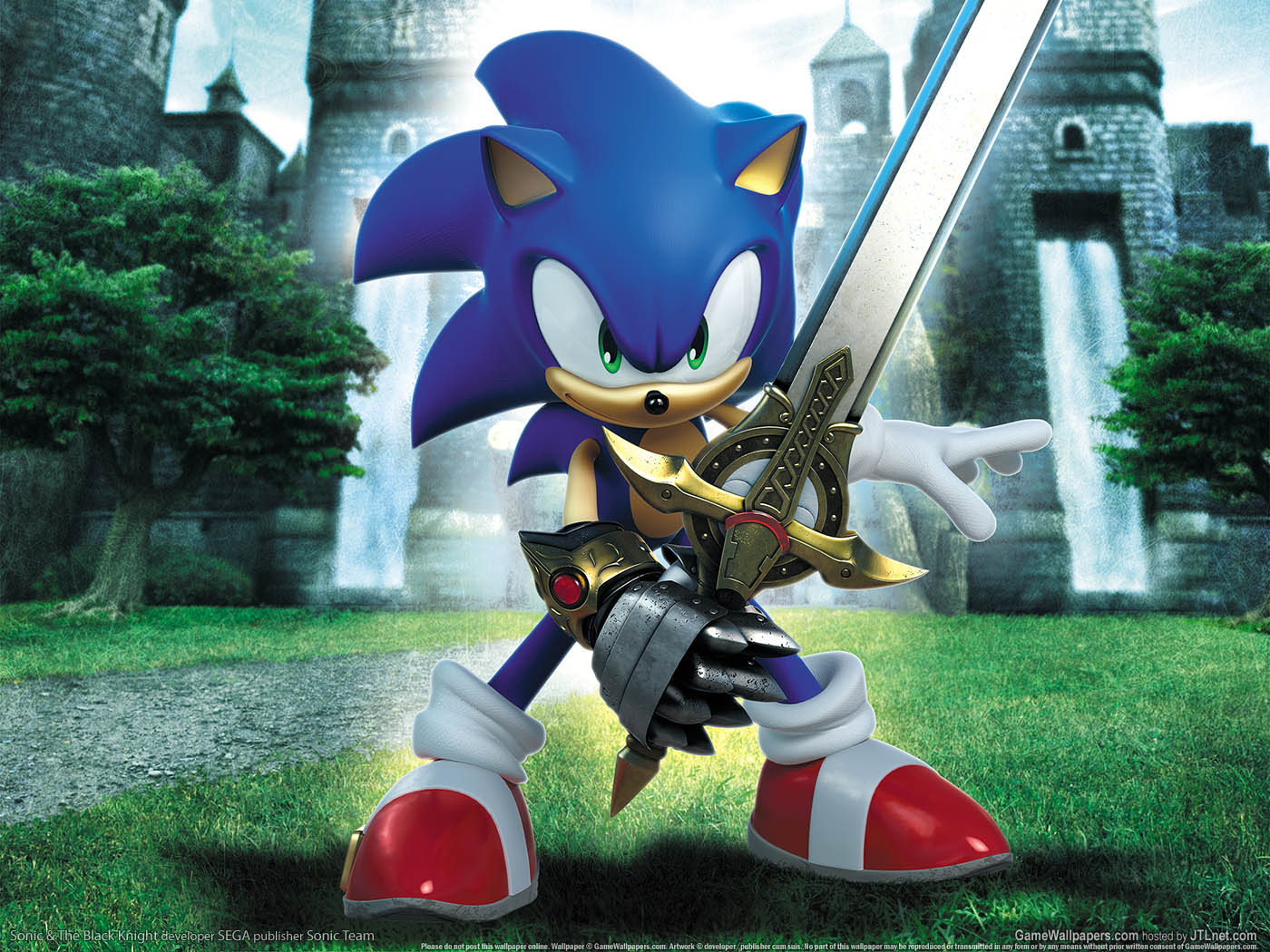 Sonic & The Black Knight - Sonic And The Black Knight Sonic - HD Wallpaper 
