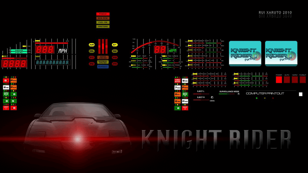 Knight Rider Kitt Dashboard Gif - 1024x576 Wallpaper - teahub.io