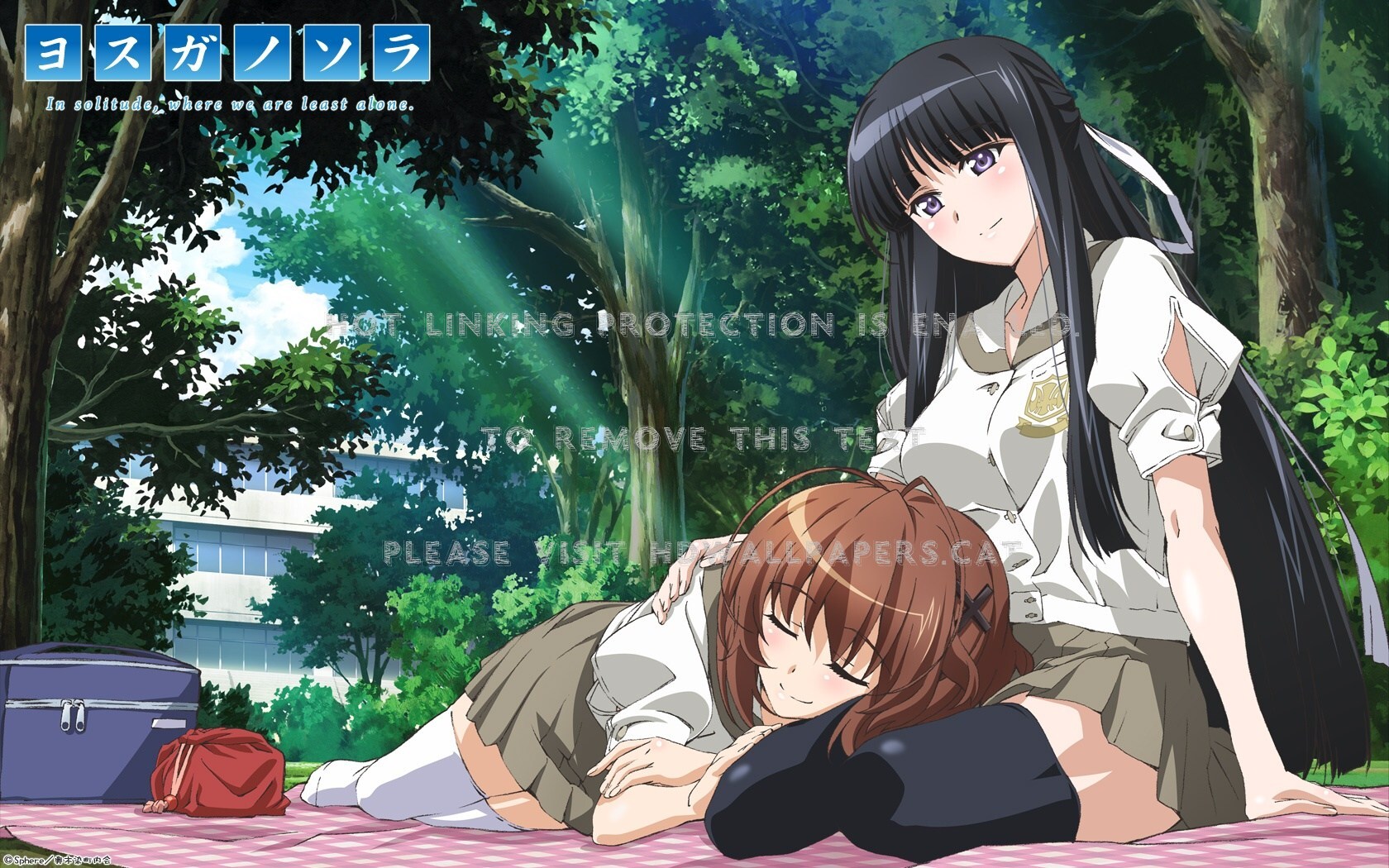 Yosuga No Sora Cute Girls Rest Frends Anime - Yosuga No Sora Akira And Kazuha - HD Wallpaper 