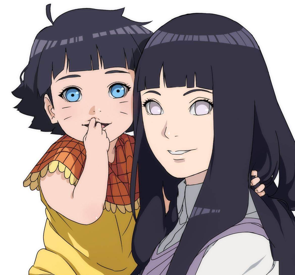 Naruto Side Characters - Hinata And Himawari Png - HD Wallpaper 