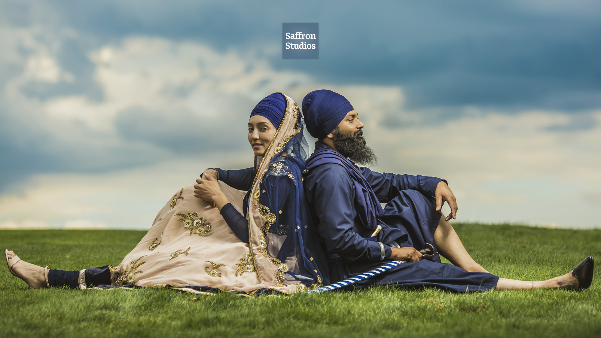 Gursikh Wedding Couple Sikh - Sikh Couple Pre Wedding - HD Wallpaper 