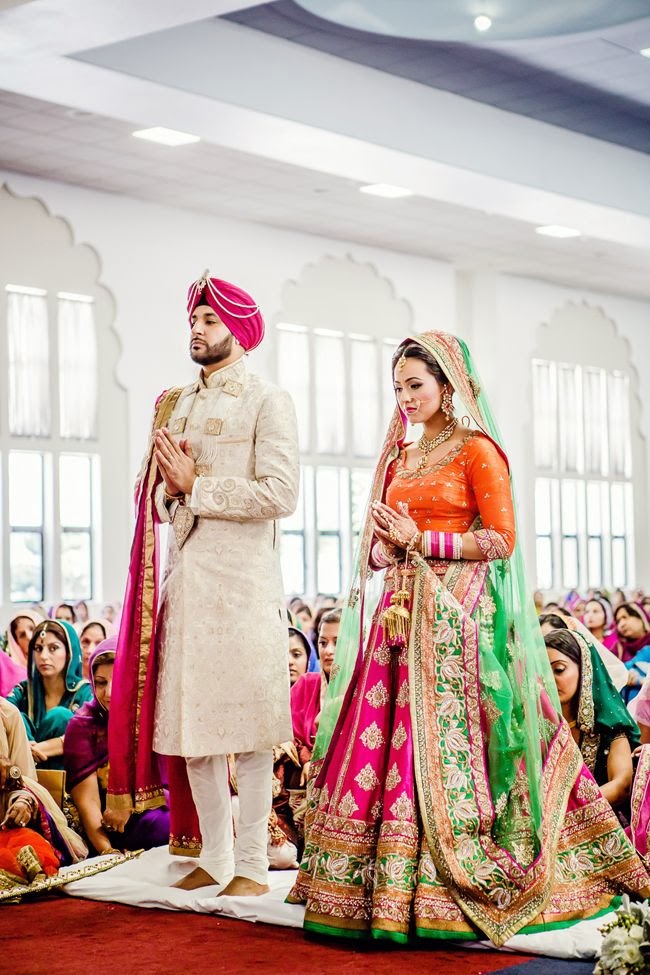Punjabi Bride And Groom - HD Wallpaper 