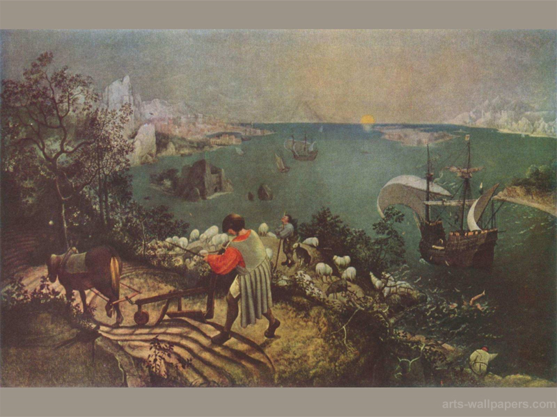 Upon Viewing Brueghel's Landscape With The Fall - HD Wallpaper 