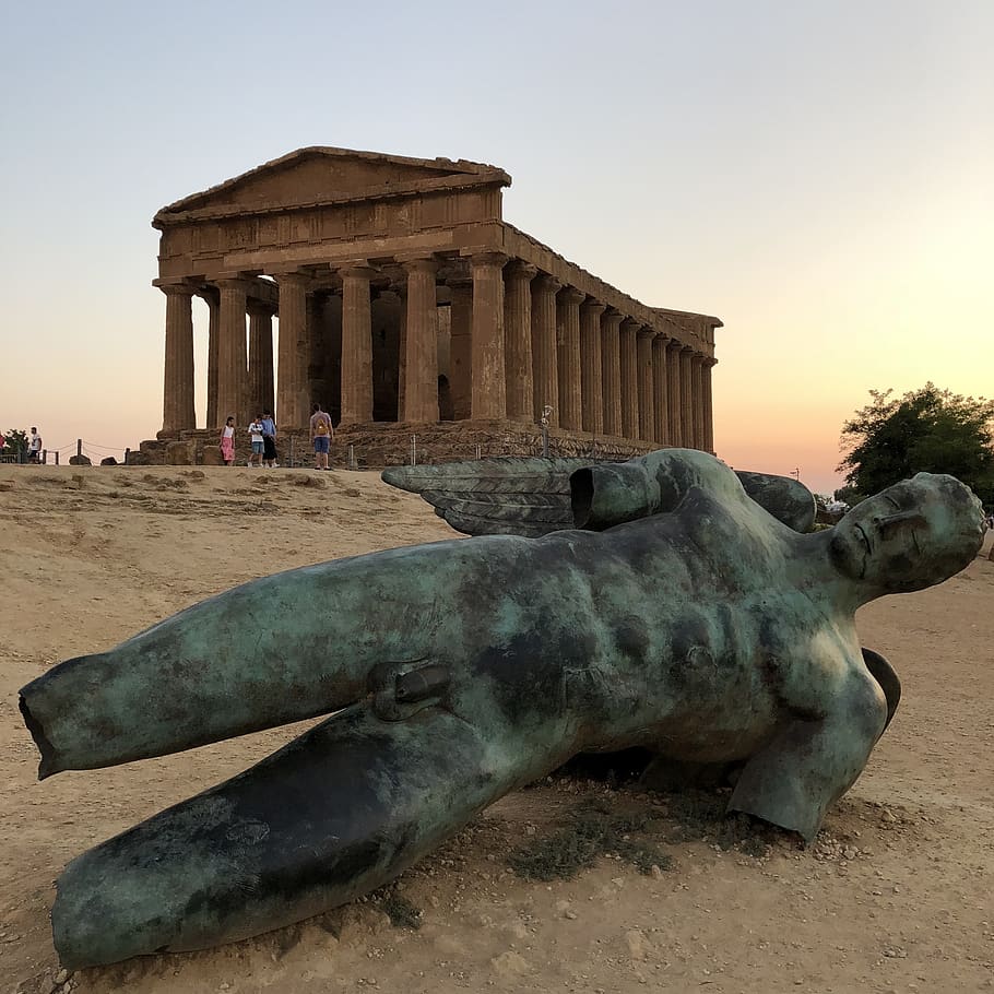 Temples, Valley, Archaeology, Agrigento, History, Icarus, - Temple Of Concordia - HD Wallpaper 