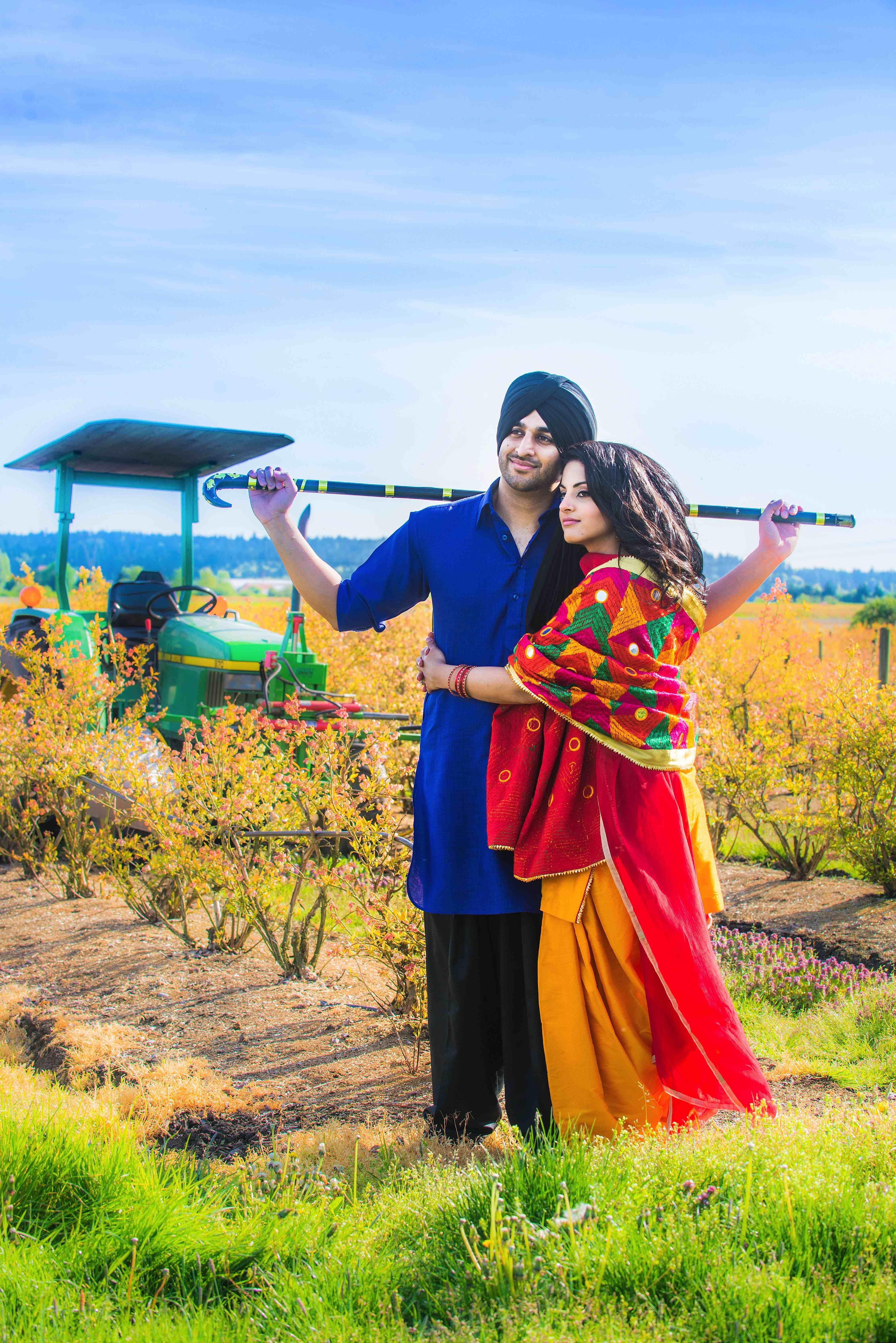 Punjabi Pre Wedding Couple Photography - HD Wallpaper 