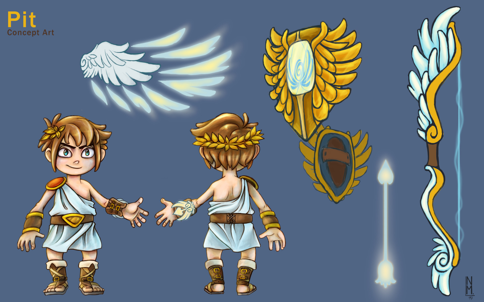 Kid Icarus Uprising Concept Art - HD Wallpaper 