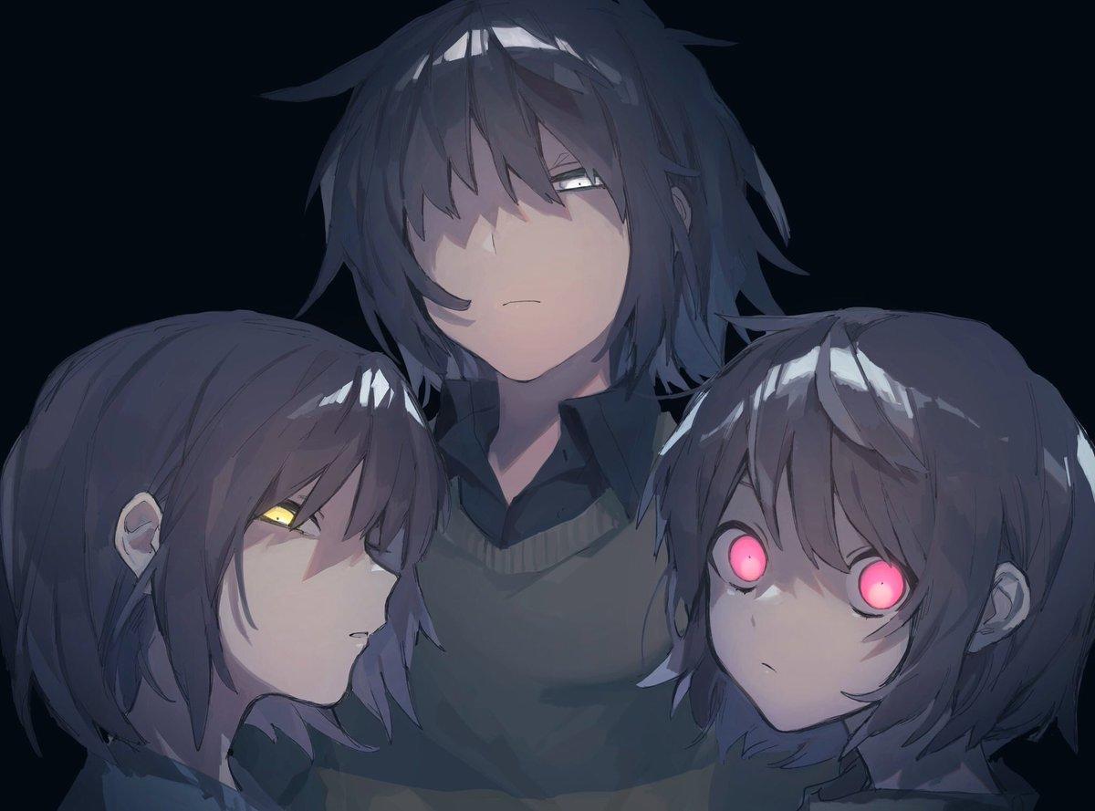 Black Anime Human Hair Color Black Hair Snapshot Darkness - Deltarune Kfc Gang - HD Wallpaper 