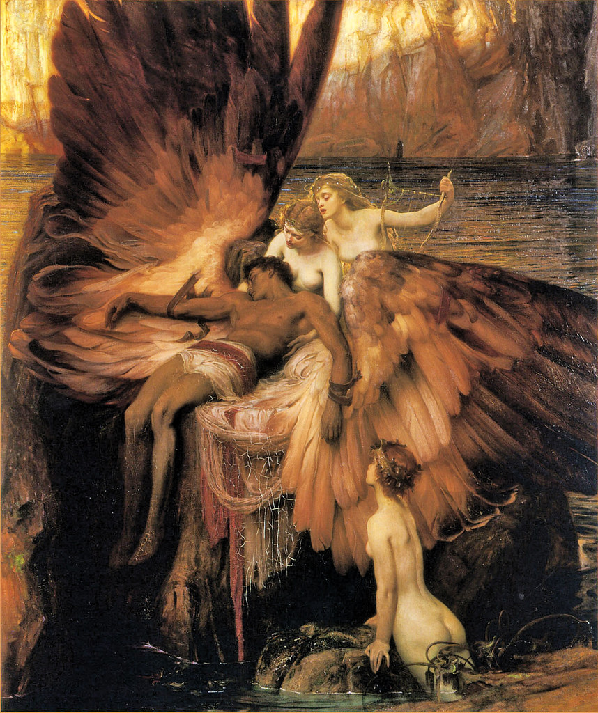 Herbert James Draper Mourning For Icarus - HD Wallpaper 