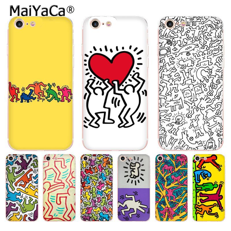 Keith Haring Dancing Heart - HD Wallpaper 