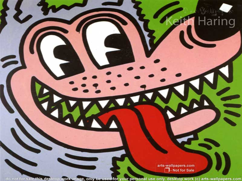 Big Bad Wolf Keith Haring - HD Wallpaper 