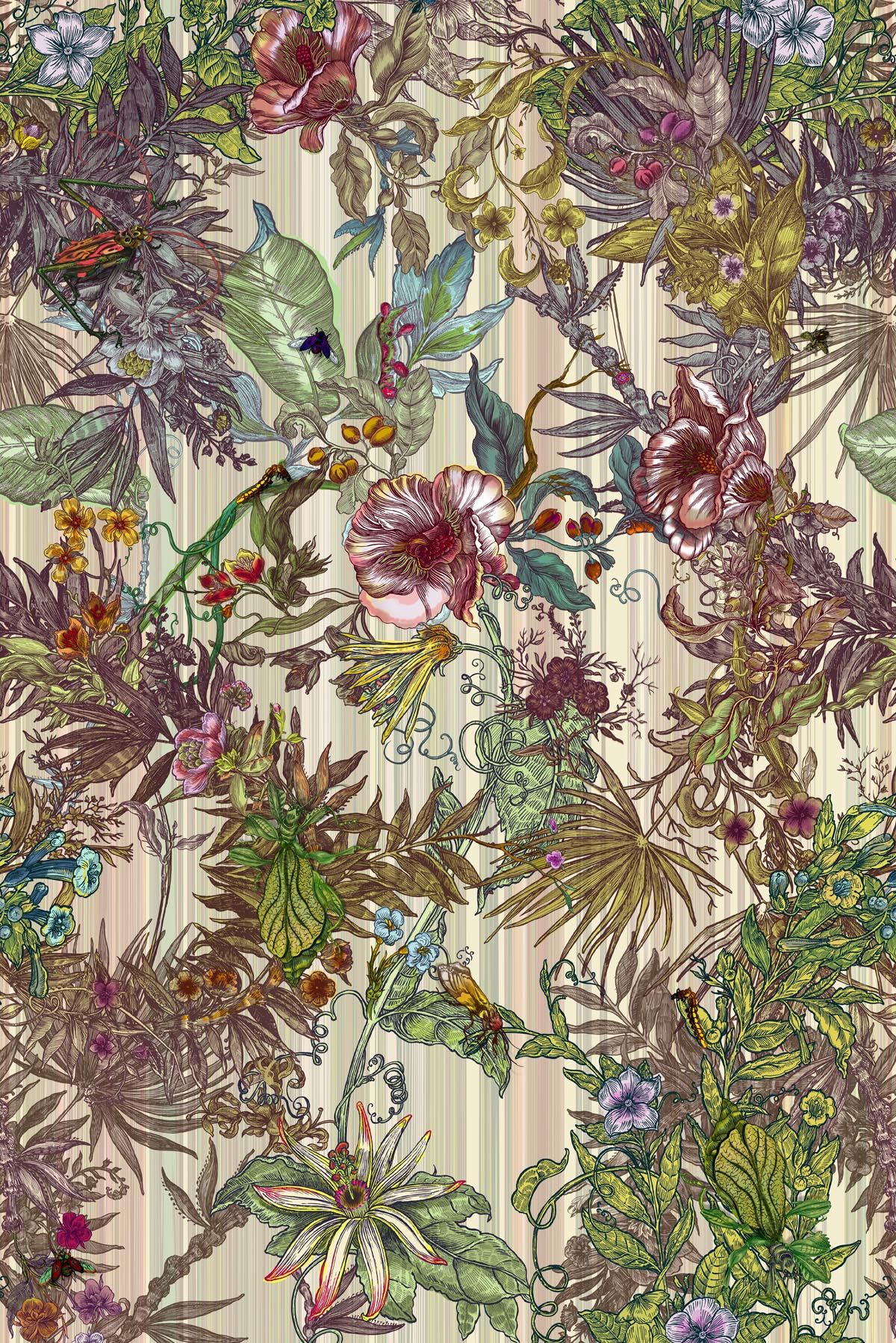 For National Wallpaper Week, National Design Academy - Timorous Beasties Opera Botanica - HD Wallpaper 