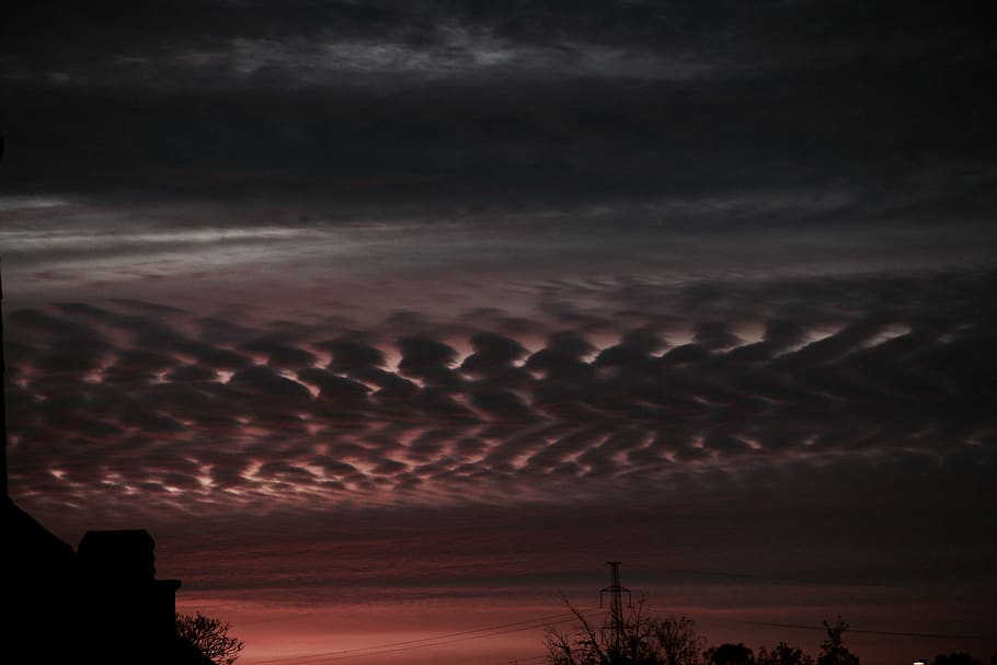 Sunset, Clouds, Weird Shapes, Cloud - Evening - HD Wallpaper 