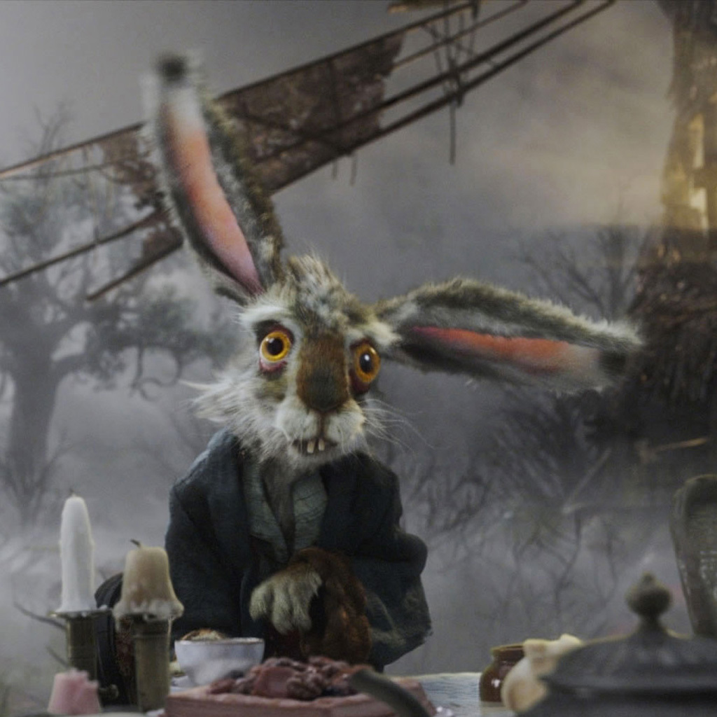 The March Kelinci - March Hare Alice In Wonderland Tim Burton - HD Wallpaper 