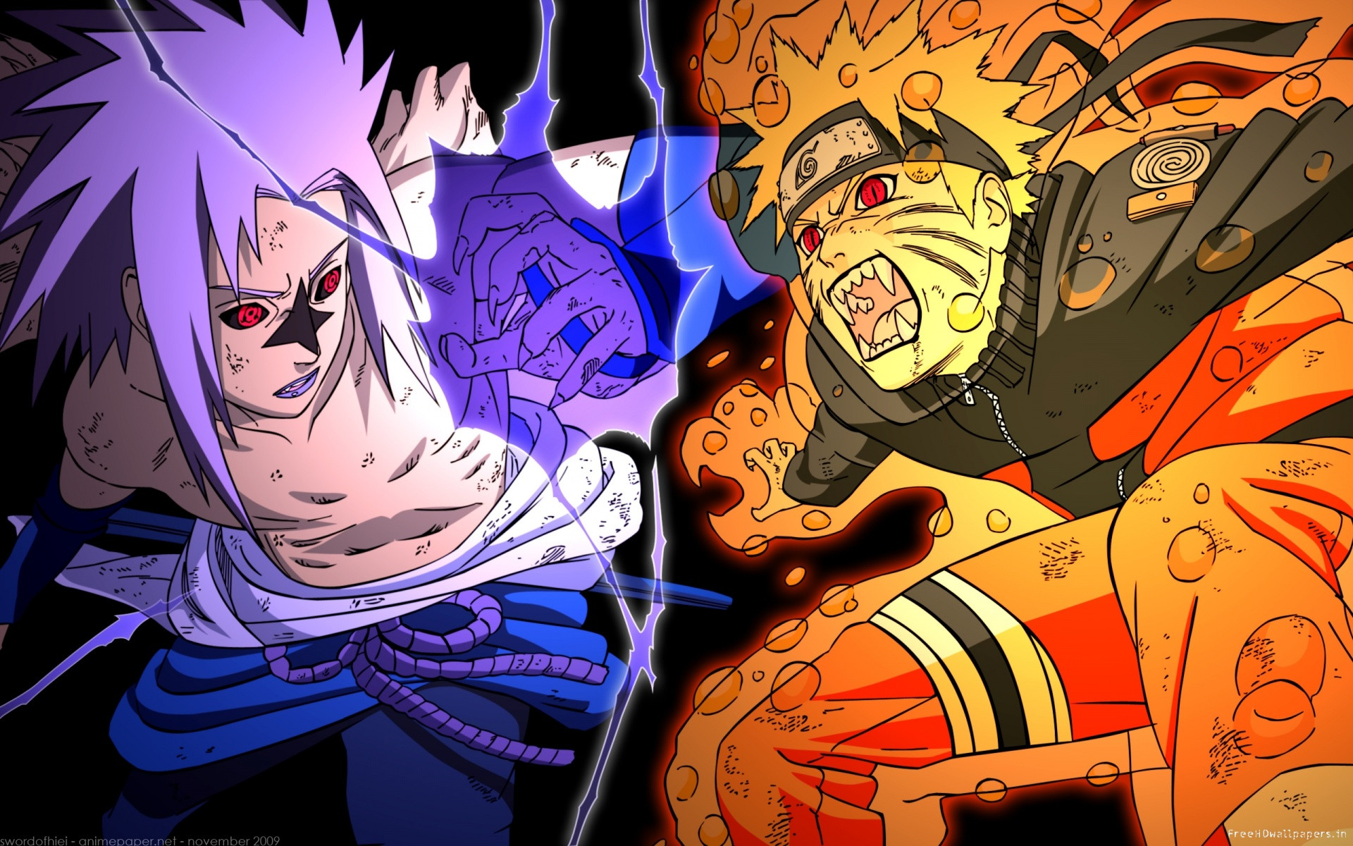 Wallpapers De Naruto Shippuden Hd 2015 - Sasuke Naruto Nine Tails - HD Wallpaper 