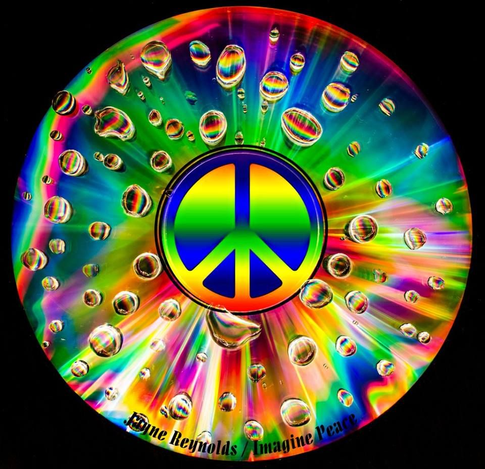 Drawn Peace Sign Blingee - Circle - HD Wallpaper 