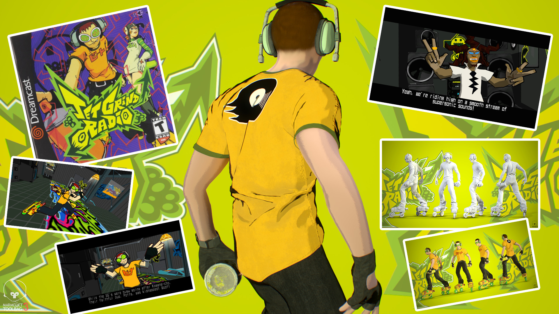 Beat Jet Set Radio Shirt Back - HD Wallpaper 