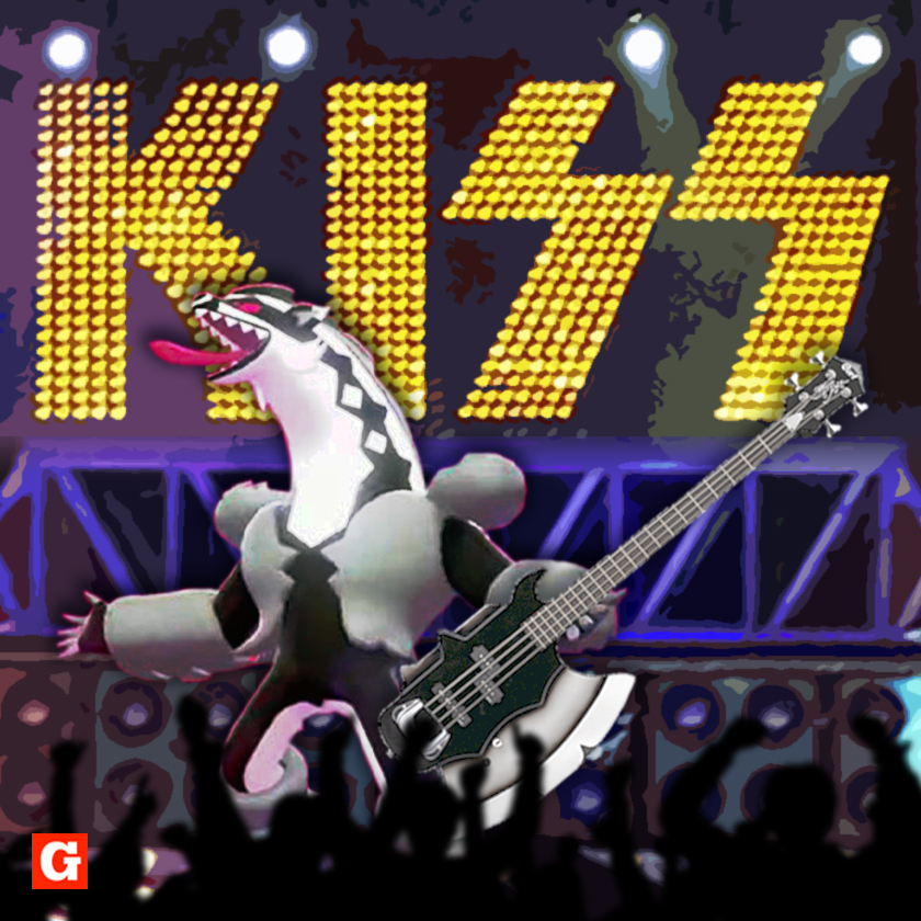 Pokemon Galarian Forms Gene Simmons Kiss - Pokemon Gene Simmons - HD Wallpaper 