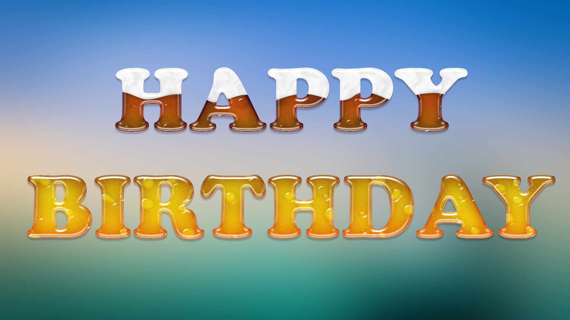 Happy Birthday Mit Bier - HD Wallpaper 