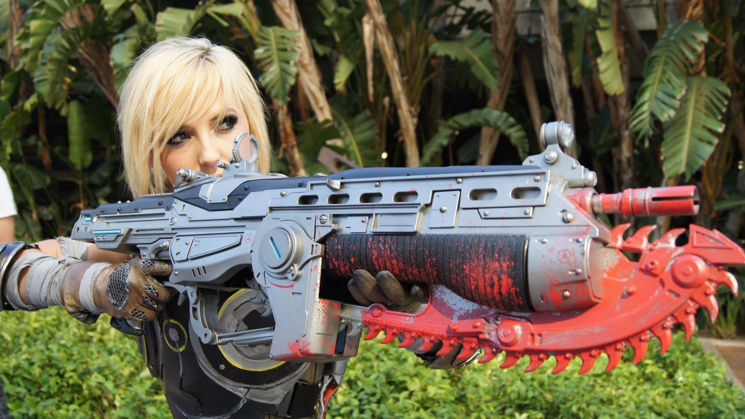 Jessica Nigri, Blonde, Cosplay - Gears Of War Cosplay - HD Wallpaper 