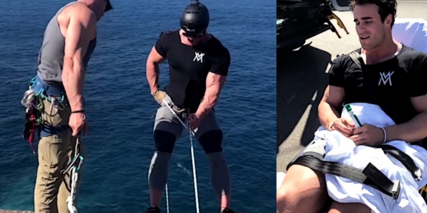 Calum Von Moger Injured Again After Falling Down A - Calum Von Moger Injury - HD Wallpaper 