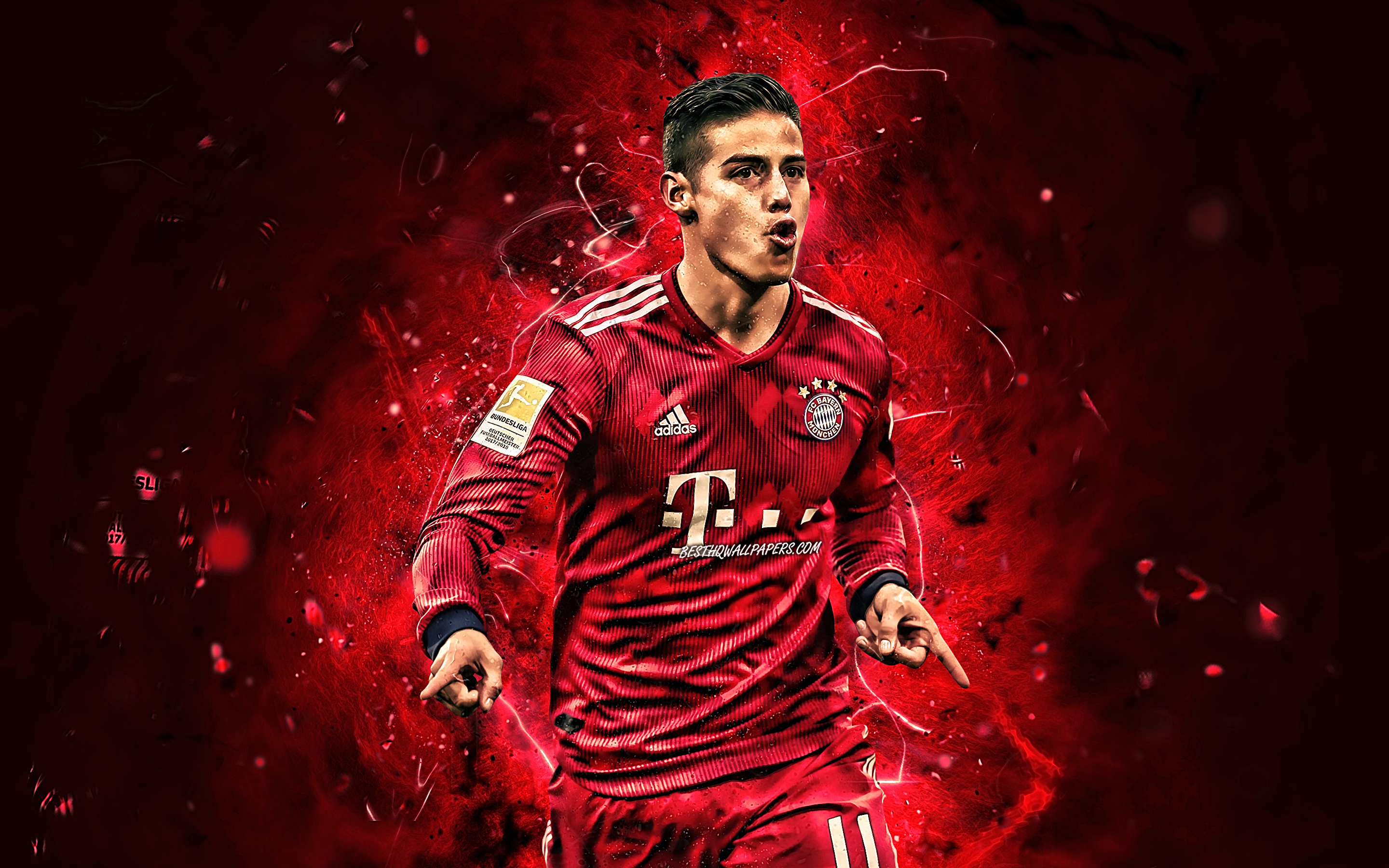 James Rodriguez, Goal, Bayern Munich Fc, Close-up, - James Rodriguez Wallpaper 2019 - HD Wallpaper 