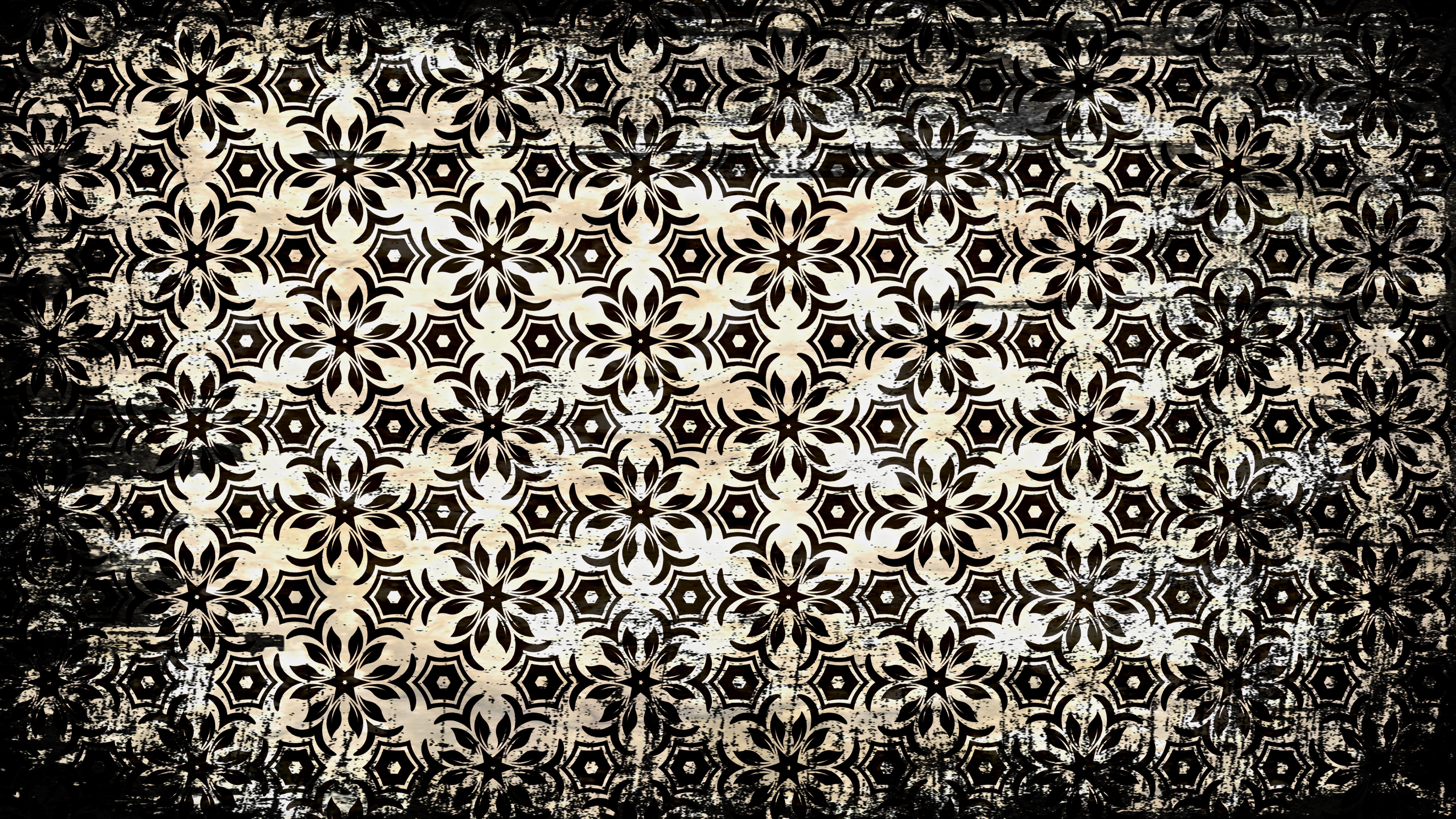 Black And Brown Vintage Grunge Seamless Ornamental - HD Wallpaper 