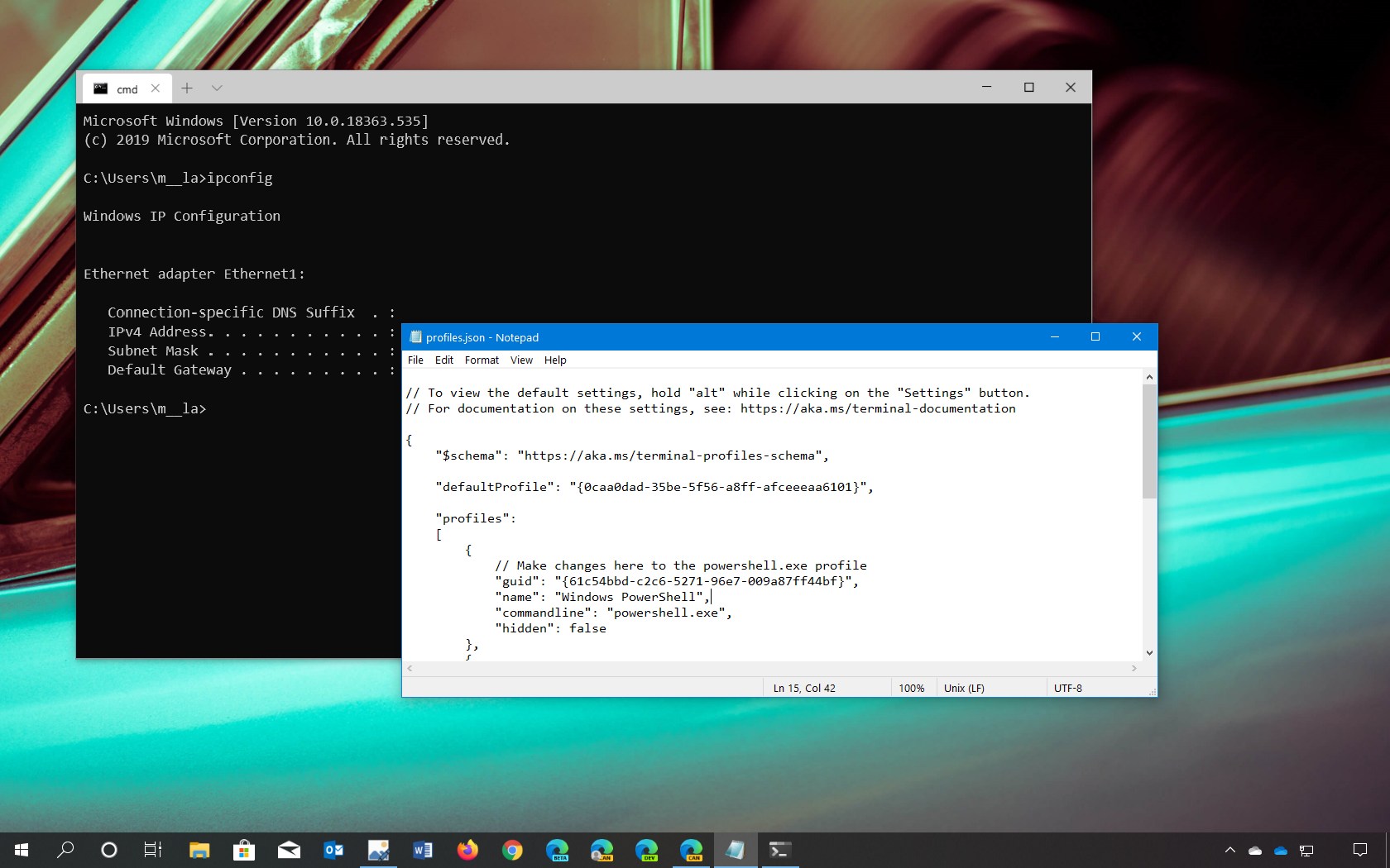 Command Prompt Default App On Windows Terminal - Windows Terminal 2020 - HD Wallpaper 