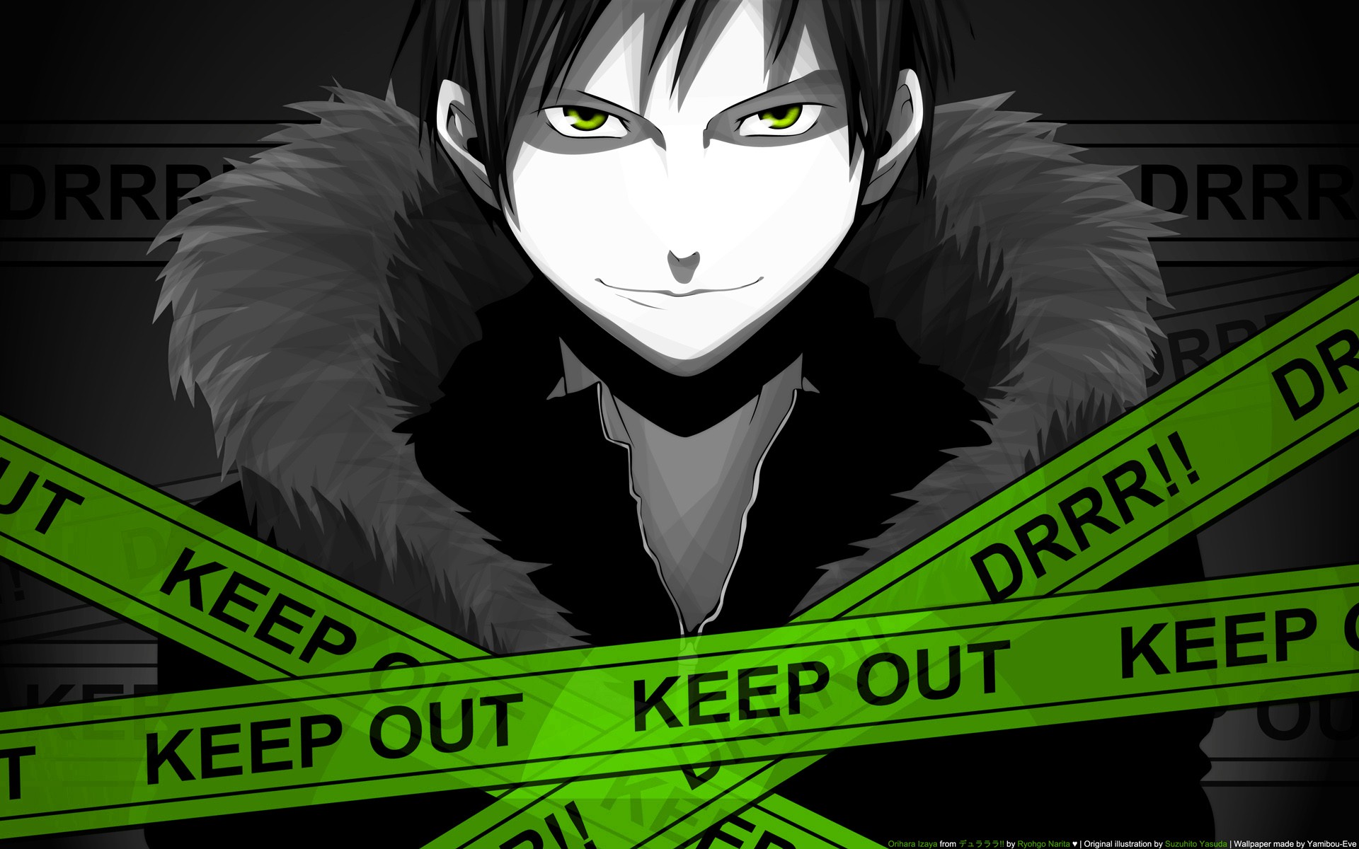 Izaya Orihara In Green - HD Wallpaper 