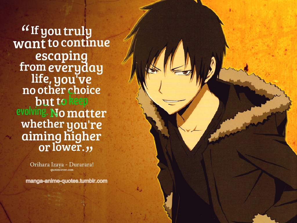 Black Butler Quote 3 Durarara Quote 3 Toradora Quote - Anime Is Life Quotes - HD Wallpaper 