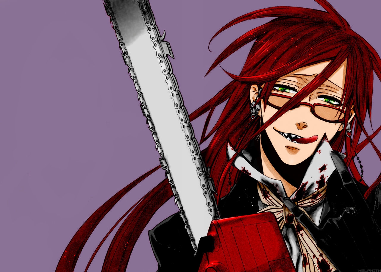 Grell Sutcliff Manga Color - HD Wallpaper 