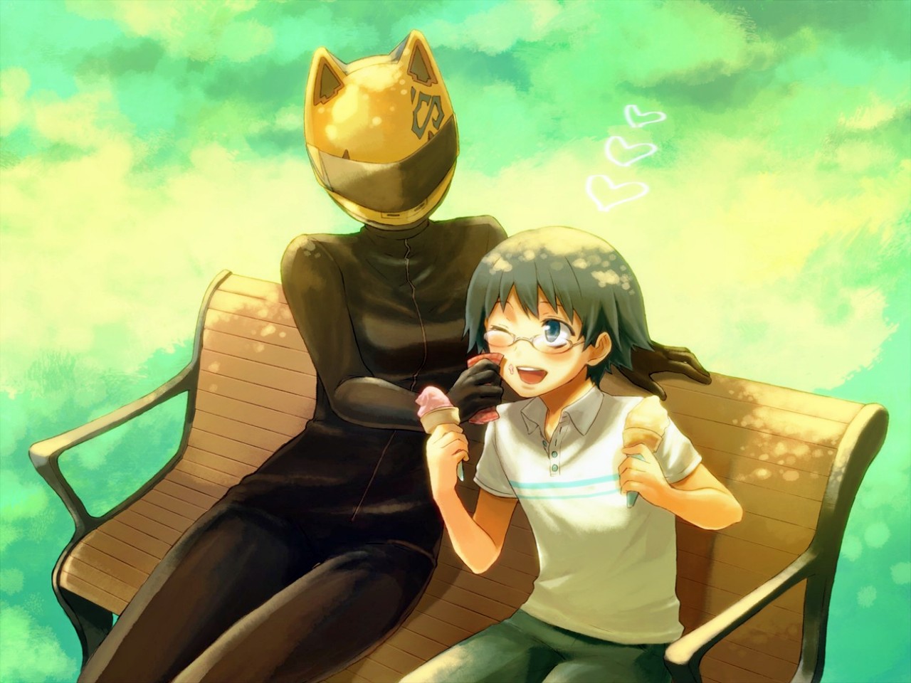 Celty And Shinra Quiz - HD Wallpaper 