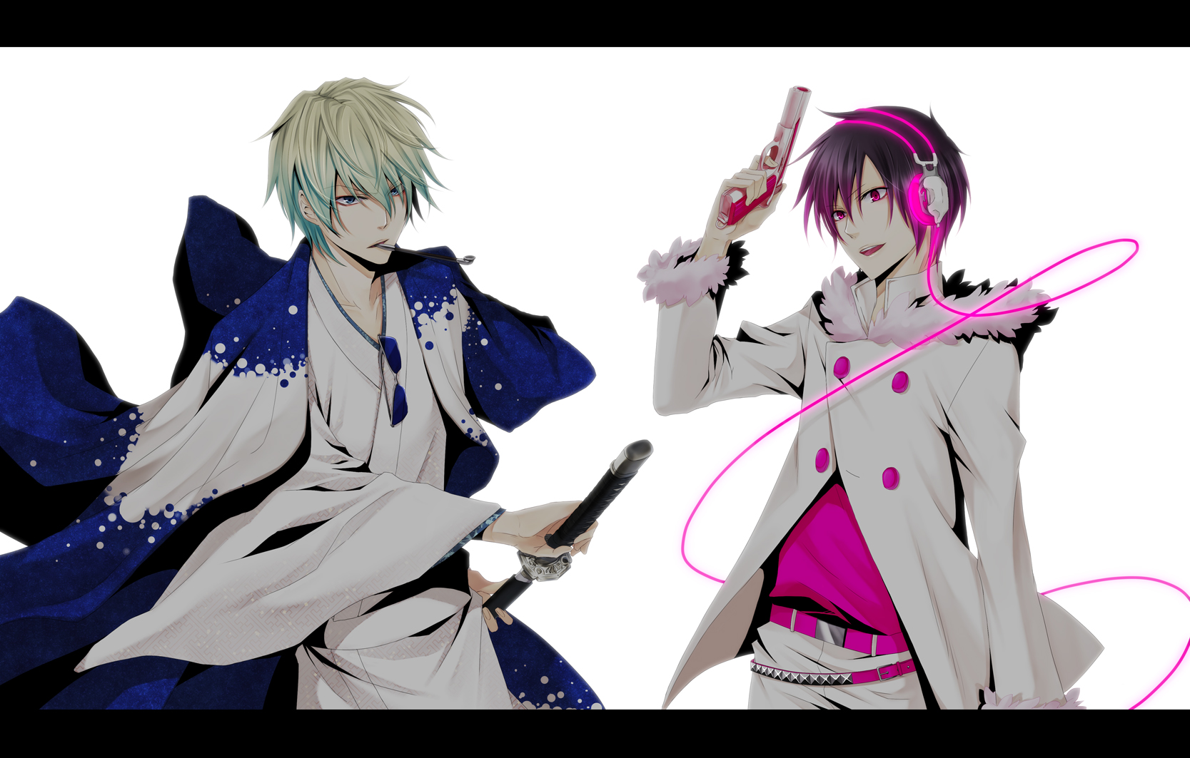 Durarara Gun Headphones Heiwajima Shizuo Orihara Izaya - Durarara Wallpaper Izaya And Shizuo - HD Wallpaper 