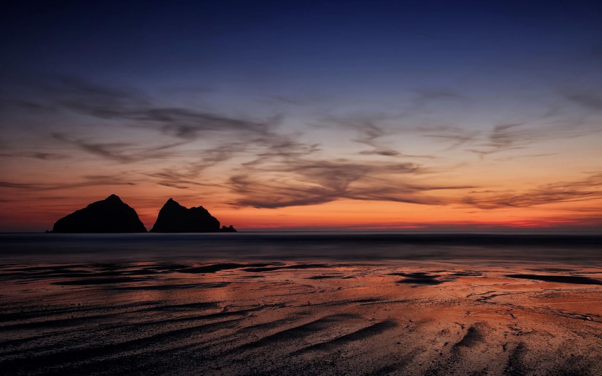 Wallpaper England, Cornwall, Sunset, Seascape, Sea - 4k Ultra Hd Paisajes Del Mar - HD Wallpaper 