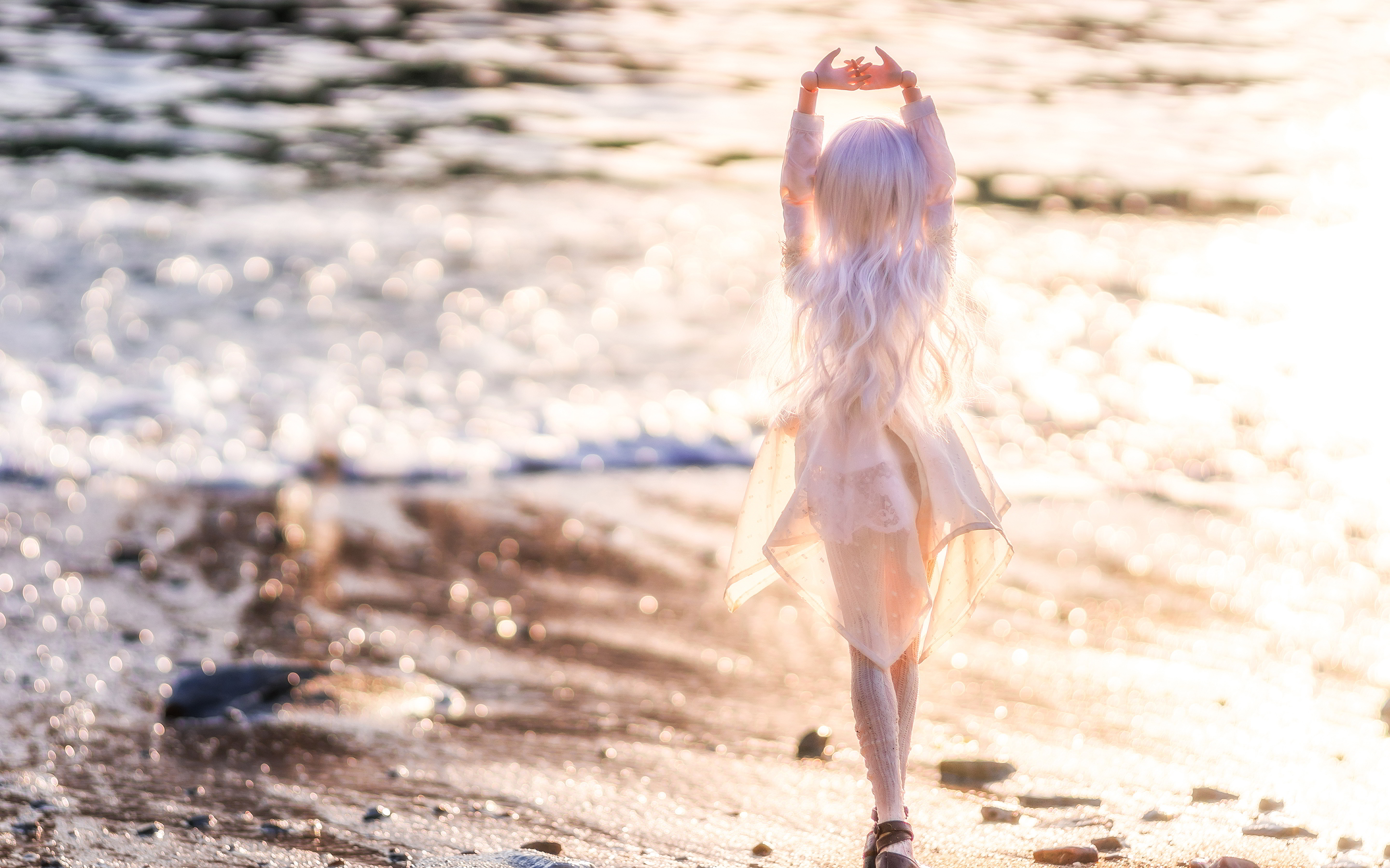 Doll Beach Beach Waves - HD Wallpaper 