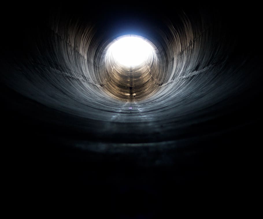 Low Angle Photo Of Tunnel, Fullpipe, Hole, Wormhole, - Message Subliminal Tu Me Manque - HD Wallpaper 