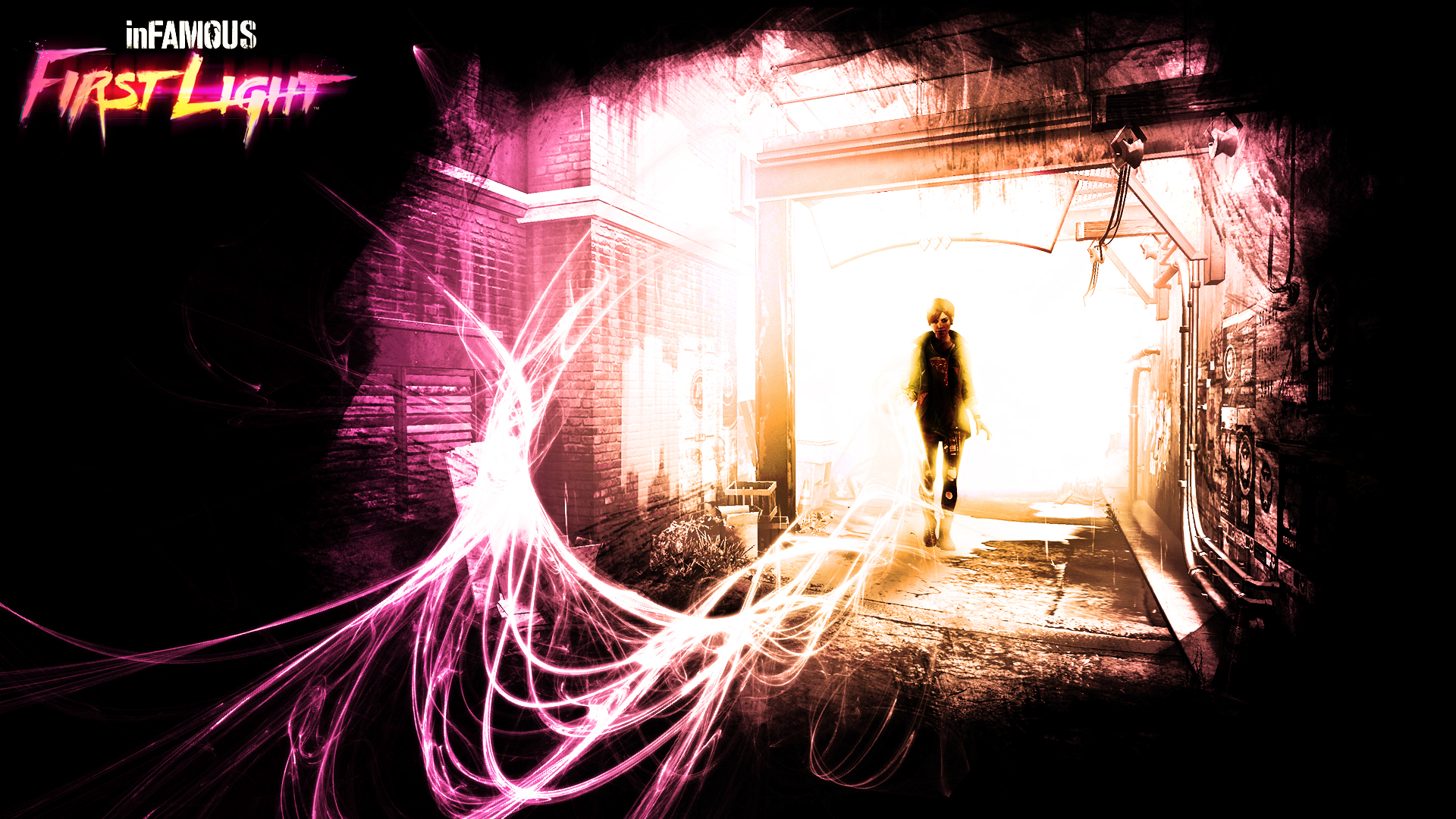 infamous first light wallpaper infamous first light wallpaper