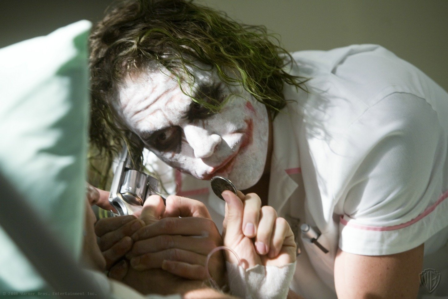 Joker Heath Ledger - HD Wallpaper 