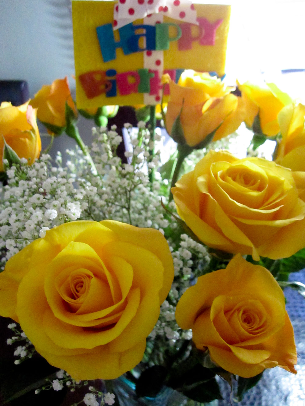 Beautiful Yellow Roses Birthday - HD Wallpaper 