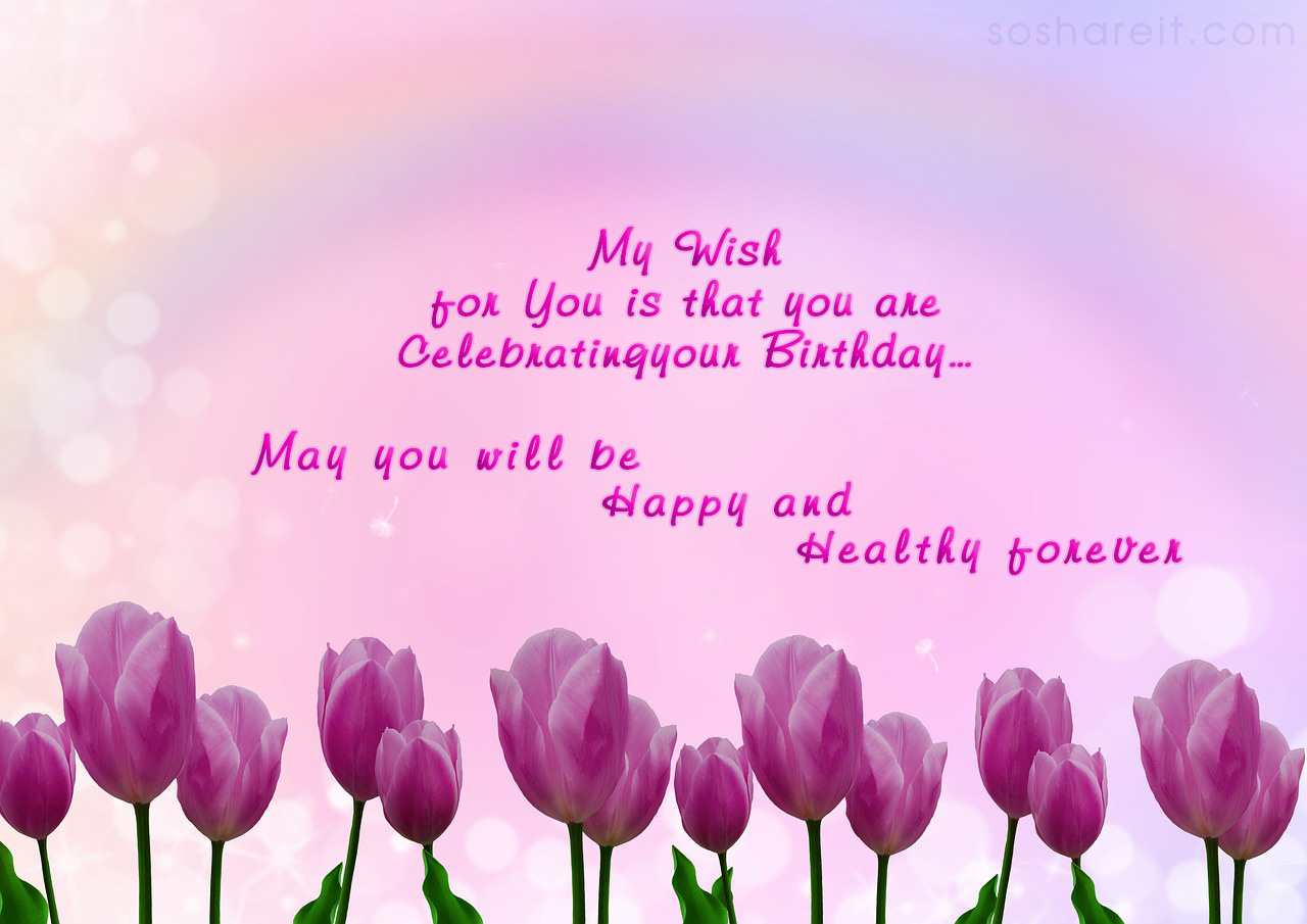 Happy Birthday Wishes - HD Wallpaper 