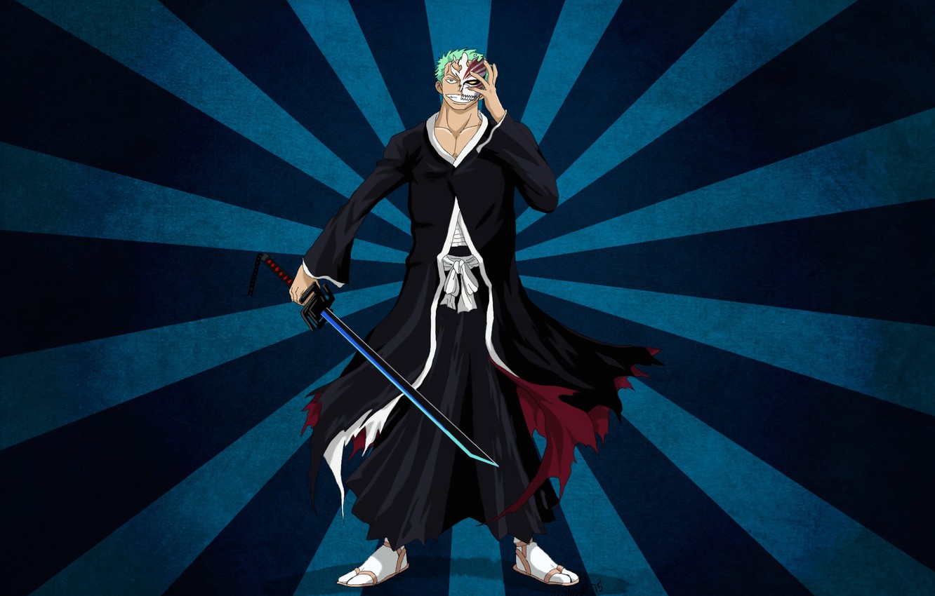 Photo Wallpaper Sword, Game, Bleach, One Piece, Pirate, - Illustration - HD Wallpaper 