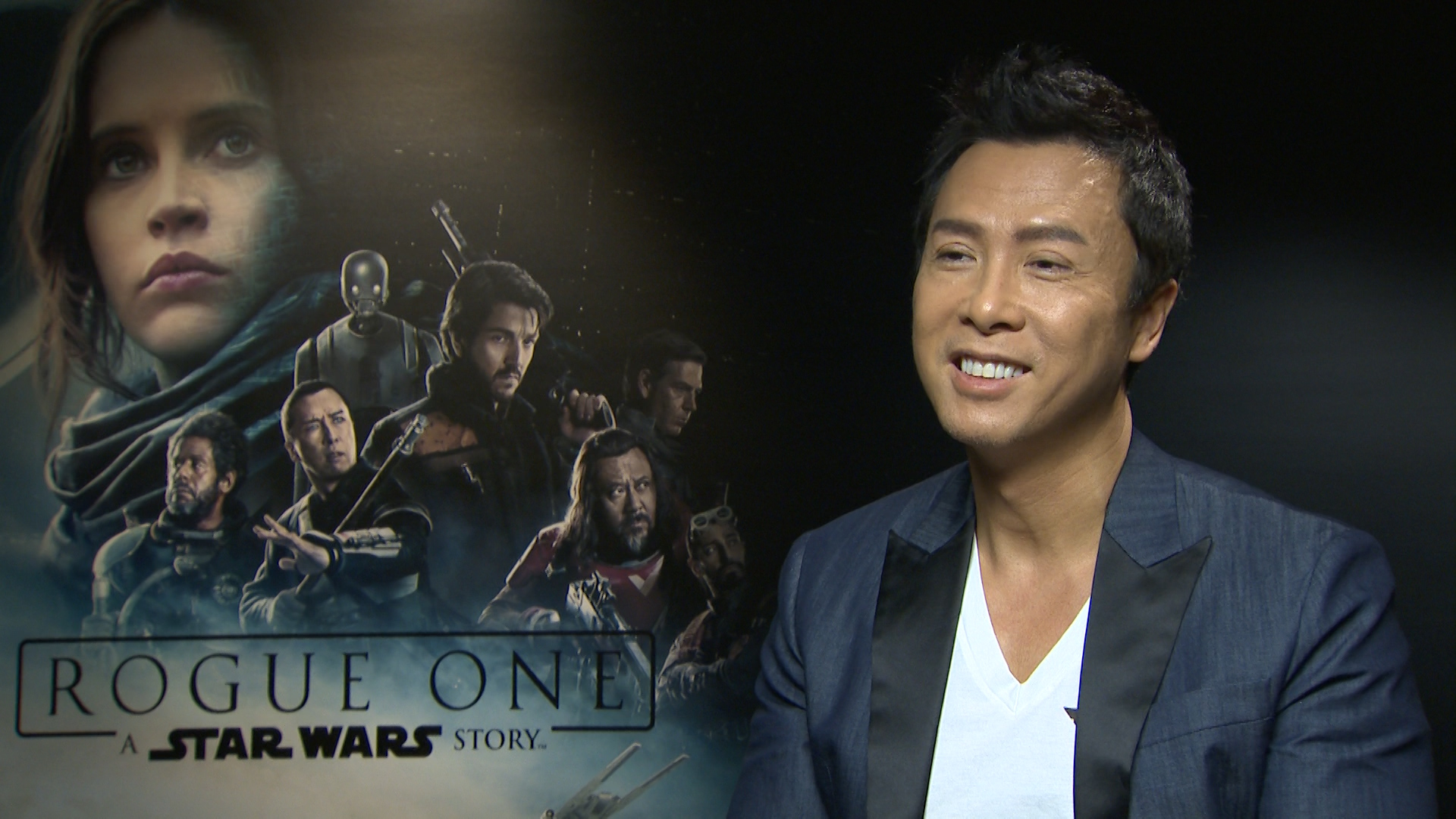Donnie Yen Rogue One Star Wars Film Interview - Donnie Yen Chirrut Imwe - HD Wallpaper 