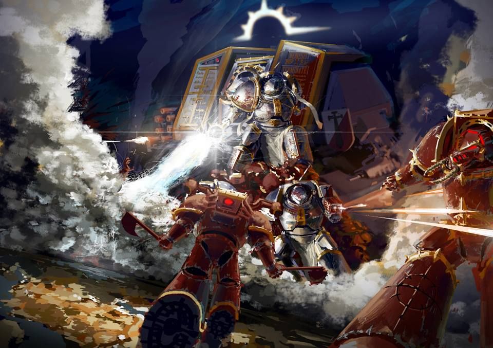 Warhammer Grey Knights Art - HD Wallpaper 