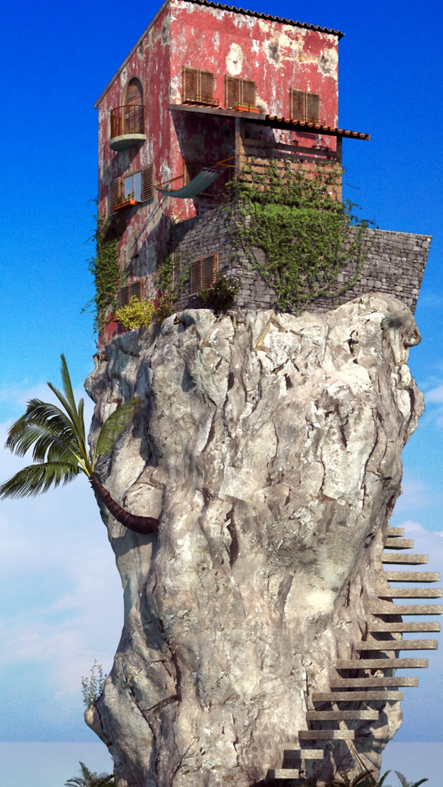 Sea House Iphone Wallpaper - Big House On The Rock - 640x1136 Wallpaper -  