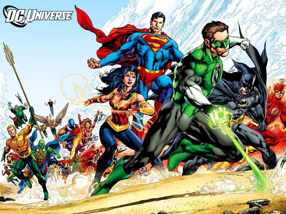 Dc Comic Justice League Superheroes - HD Wallpaper 