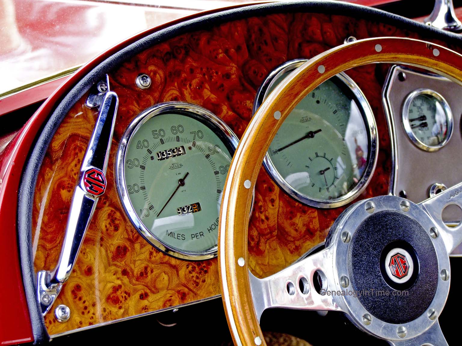 1950s Mg Dashboard - Mg Dashboard - HD Wallpaper 