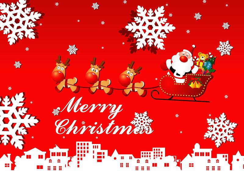 Merry Christmas Clipart Animated - HD Wallpaper 